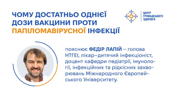 Чому достатньо однієї дози вакцини проти папіломавірусної інфекції — пояснює експерт