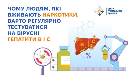Чому людям, які вживають наркотики, варто регулярно тестуватися на вірусні гепатити В і С 