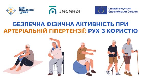 Безпечна фізична активність при артеріальній гіпертензії: рух з користю 