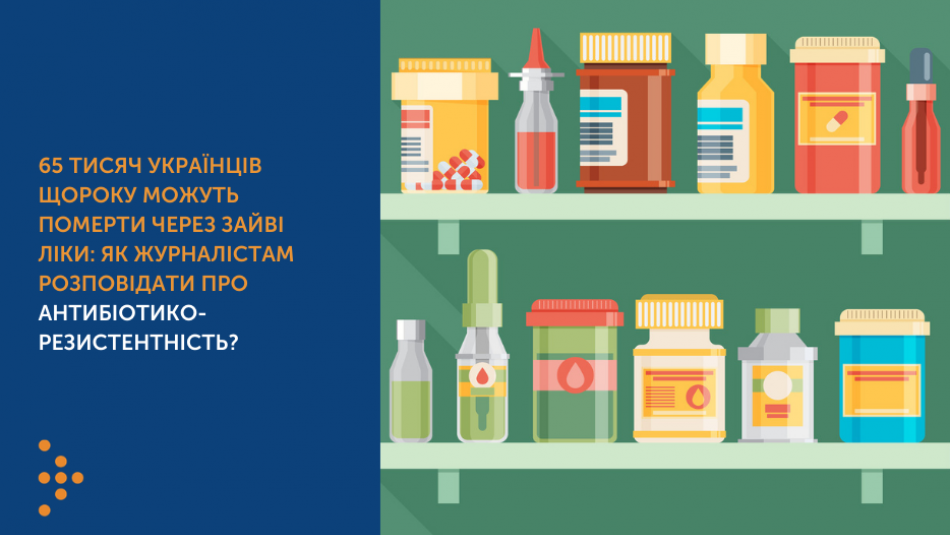 Центр громадського здоров’я України проведе тренінг для журналістів на тему антибіотикорезистентності