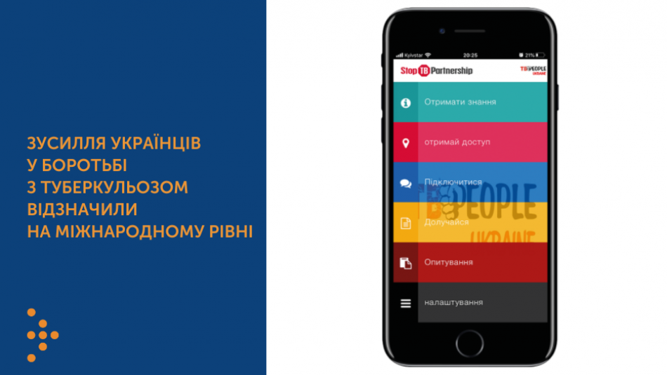 Зусилля українців у боротьбі з туберкульозом відзначили на міжнародному рівні