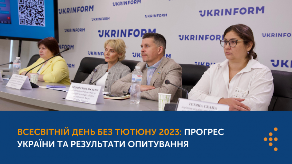 Всесвітній день без тютюну 2023: прогрес України та результати опитування