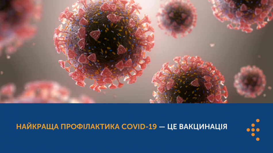 Найкраща профілактика COVID-19 — це  вакцинація