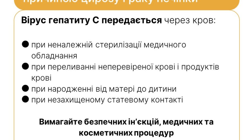 Всесвітній день боротьби з вірусними гепатитами 2024: настав час діяти