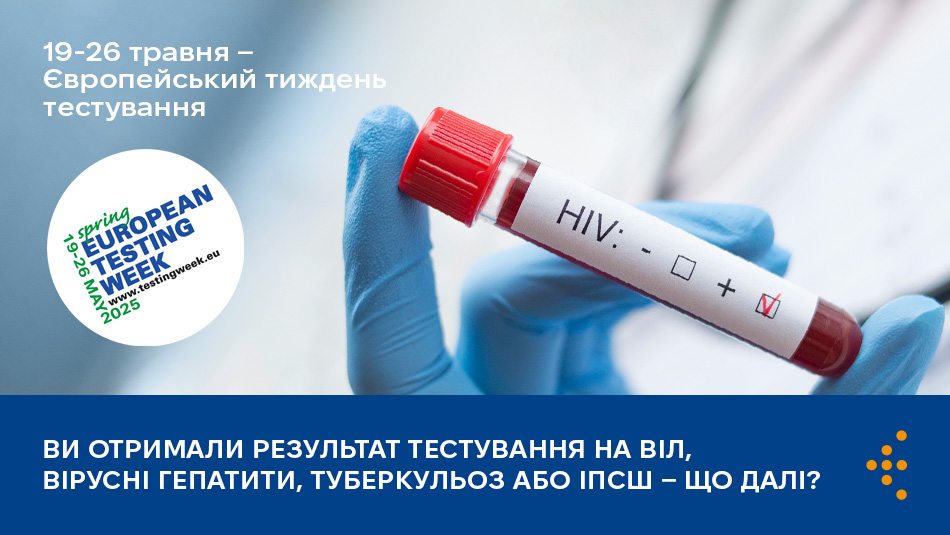 Ви отримали результат тестування на ВІЛ, вірусні гепатити, туберкульоз або ІПСШ — що далі?