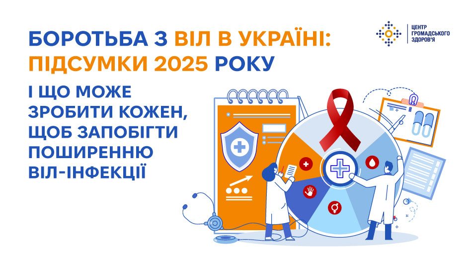 Боротьба з ВІЛ в Україні: підсумки 2025 року і що може зробити кожен, щоб запобігти поширенню ВІЛ-інфекції
