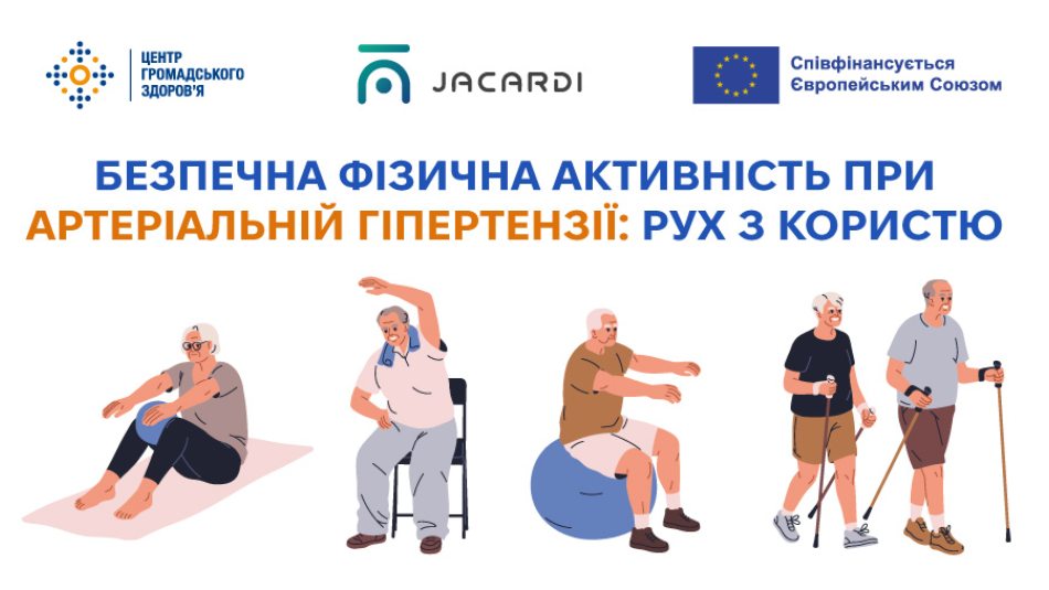 Безпечна фізична активність при артеріальній гіпертензії: рух з користю 