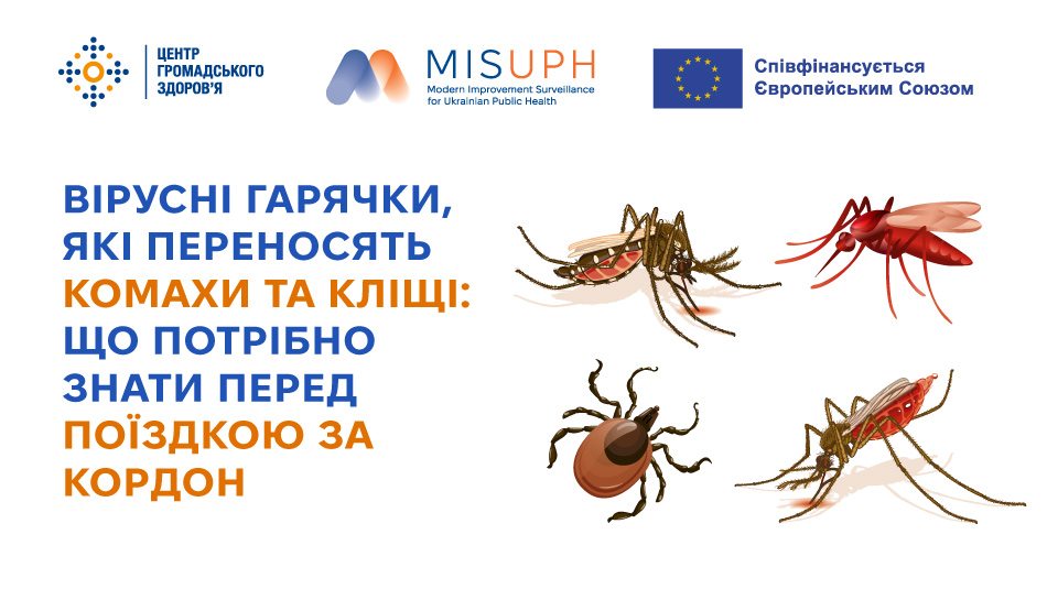 Вірусні гарячки, які переносять комахи та кліщі: що потрібно знати перед поїздкою за кордон 