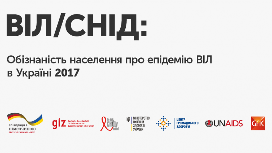 Опубліковано нове дослідження «Обізнаність населення про епідемію ВІЛ в Україні»
